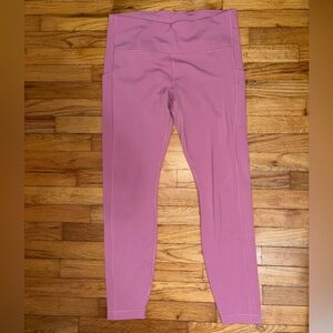 Athleta Ultimate Stash Pocket Tights Pink Leggings